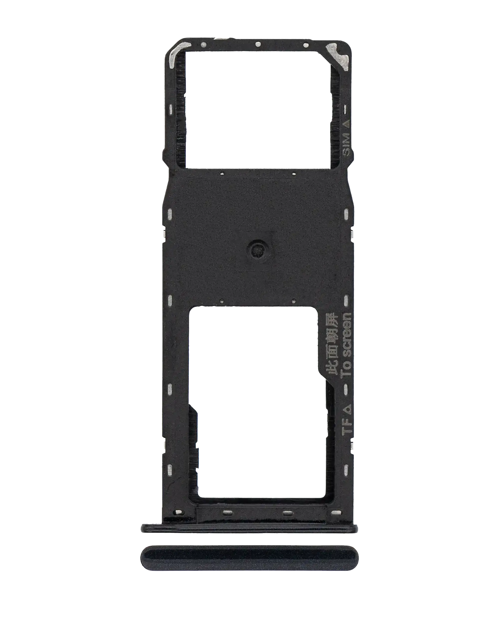 Einzelnes SIM-Kartentray für Samsung Galaxy A10S/A20S (Schwarz)