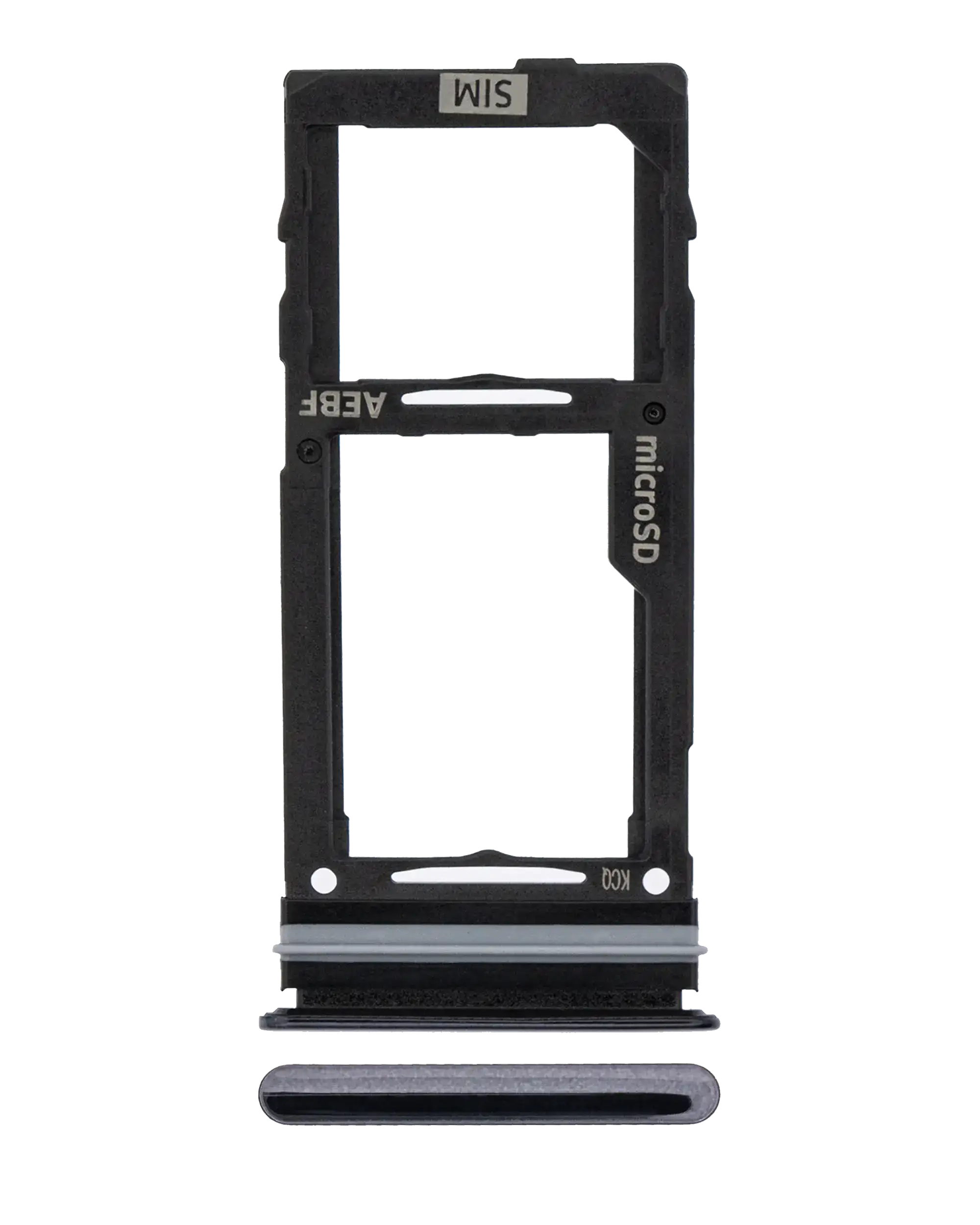 Single SIM card tray for Samsung Galaxy A52 4G (A525/2021), A52 5G (A526/2021) and A52s 5G (A528/2021) - Awesome Black