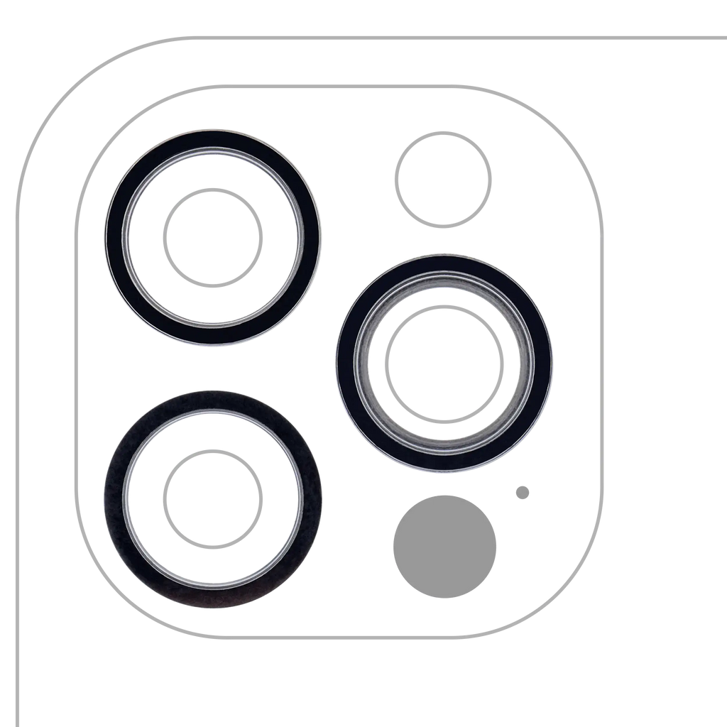 Rückkamera-Zierring für iPhone 12 Pro (Graphite) (3er-Set) (10er-Pack)