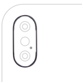 Kamera-Rahmenring hinten für iPhone X (Space Grau) (10er-Pack)