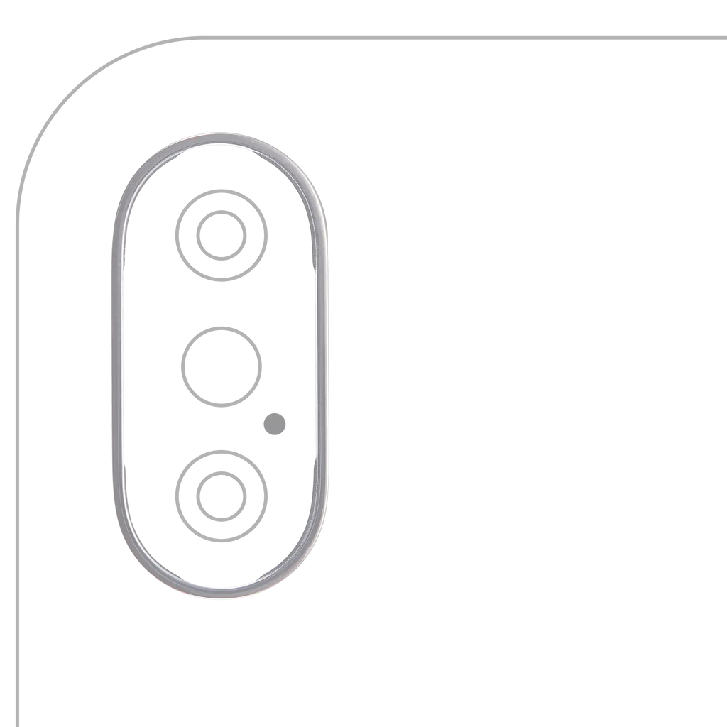 Rear Camera Frame Ring for iPhone XS / XS Max (Space Gray) (10-pack)