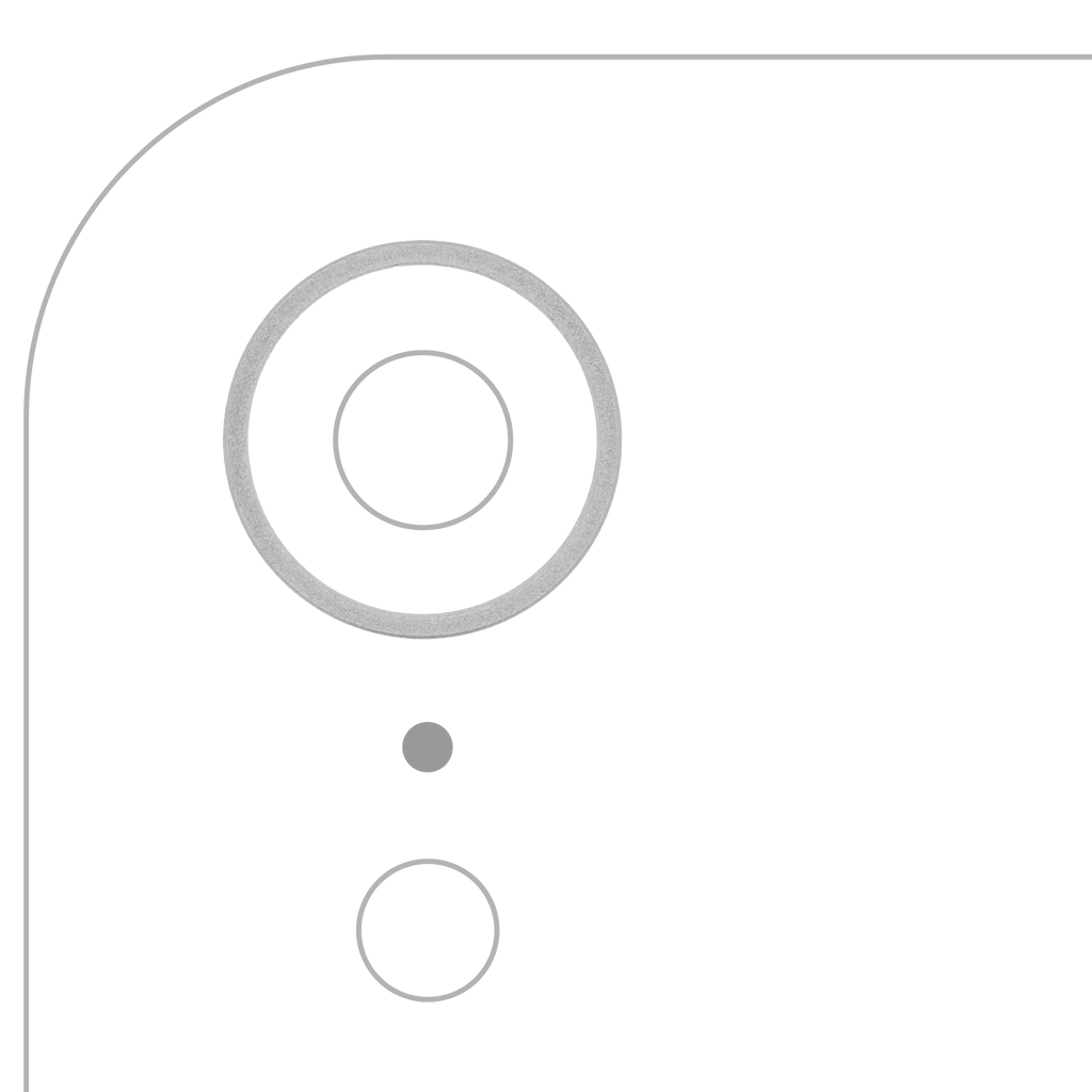 Rear Camera Lens Frame Ring for iPhone XR (White) (10 Pack)