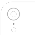 Rear Camera Lens Frame Ring for iPhone XR (White) (10 Pack)