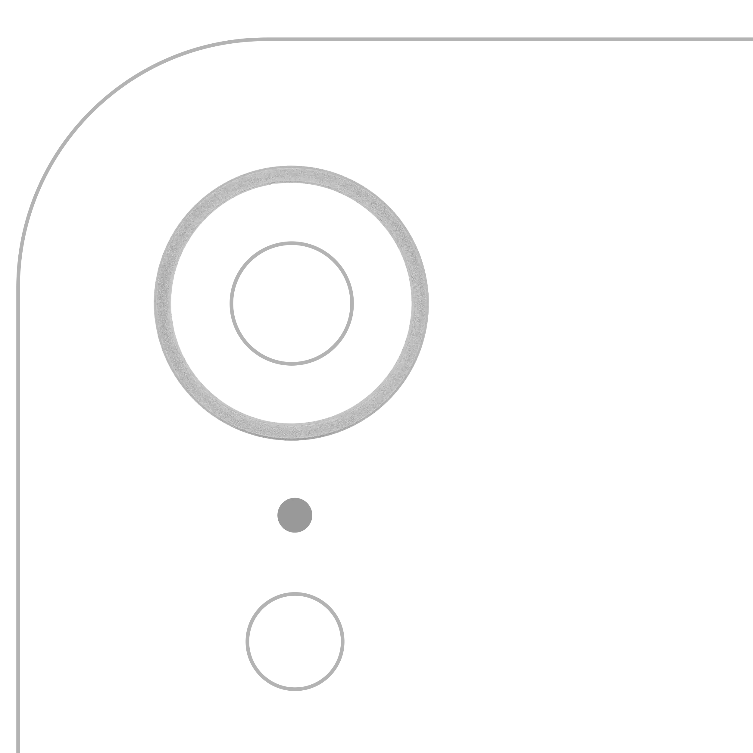Rear Camera Lens Frame Ring for iPhone XR (White) (10 Pack)