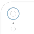 Camera Lens Frame Ring for iPhone XR (Blue) (10 Pack)