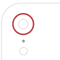 Kamera-Rahmenring hinten für iPhone XR (Rot) (10 Pack)