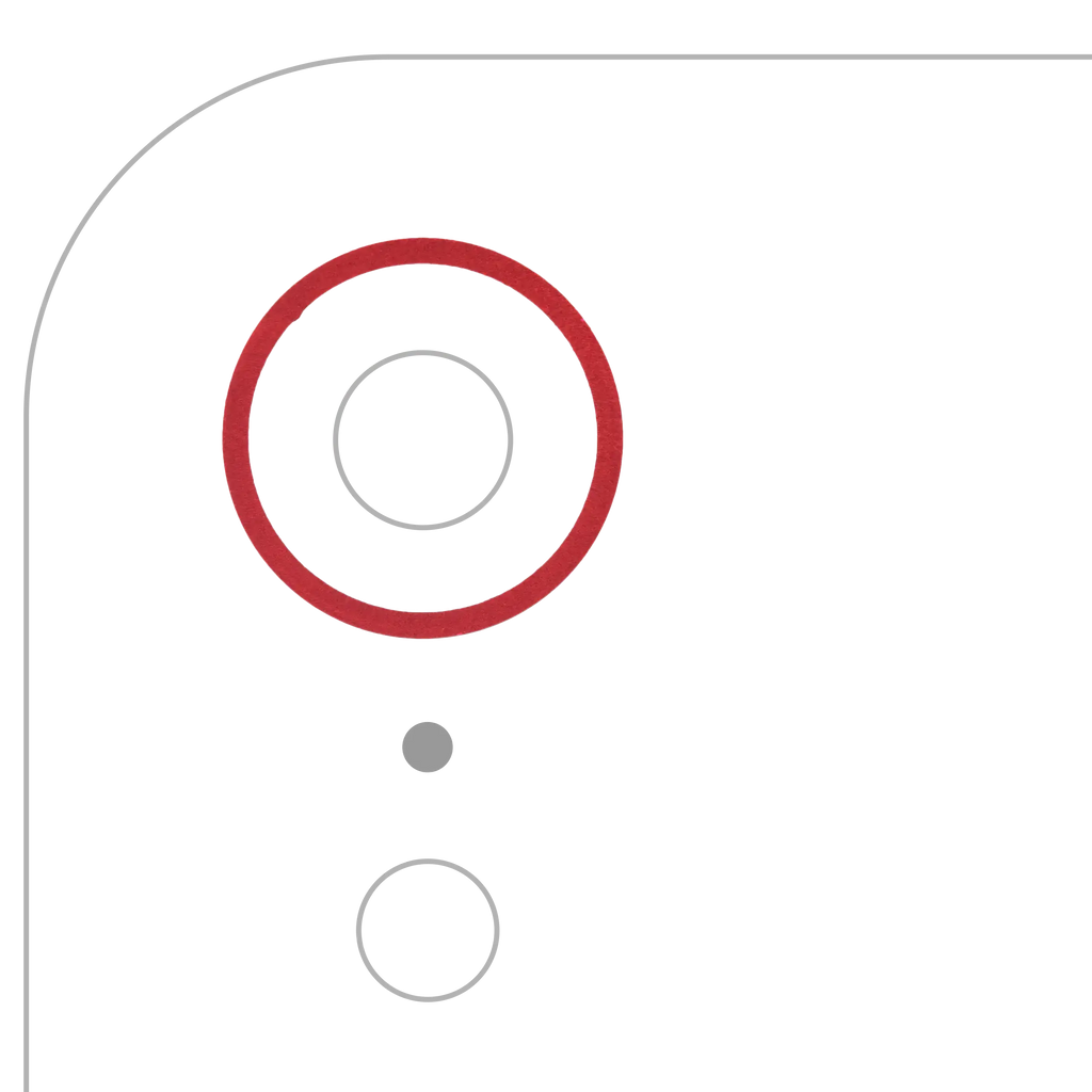 Kamera-Rahmenring hinten für iPhone XR (Rot) (10 Pack)