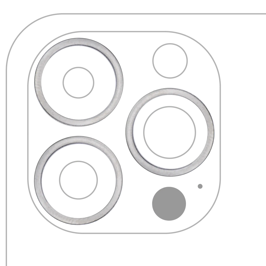 Rear Camera Lens Ring for iPhone 13 Pro / 13 Pro Max (Graphite) (3-Pack)