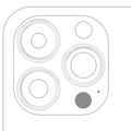 Rückkamera-Zierring für iPhone 13 Pro / 13 Pro Max (Silber) (3er-Set)