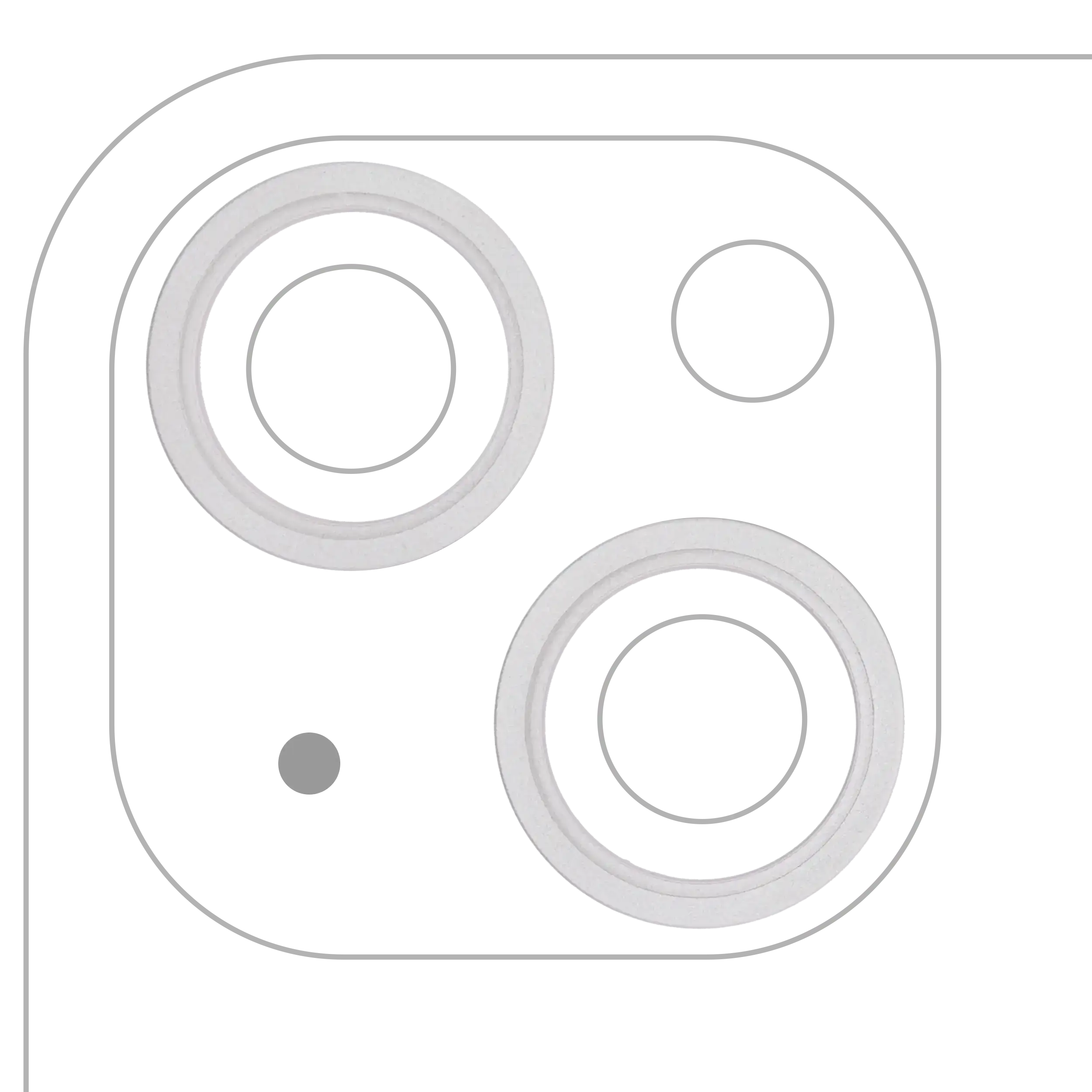 Rear Camera Lens Protector for iPhone 13 / 13 Mini (Starlight) (2-pack)
