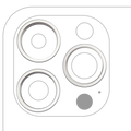 Rear Camera Lens Ring for iPhone 14 Pro / 14 Pro Max (Silver) (3-Pack)