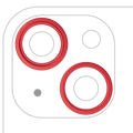 Rückkamera-Zierring für iPhone 14 / 14 Plus (Rot) (2er-Set)
