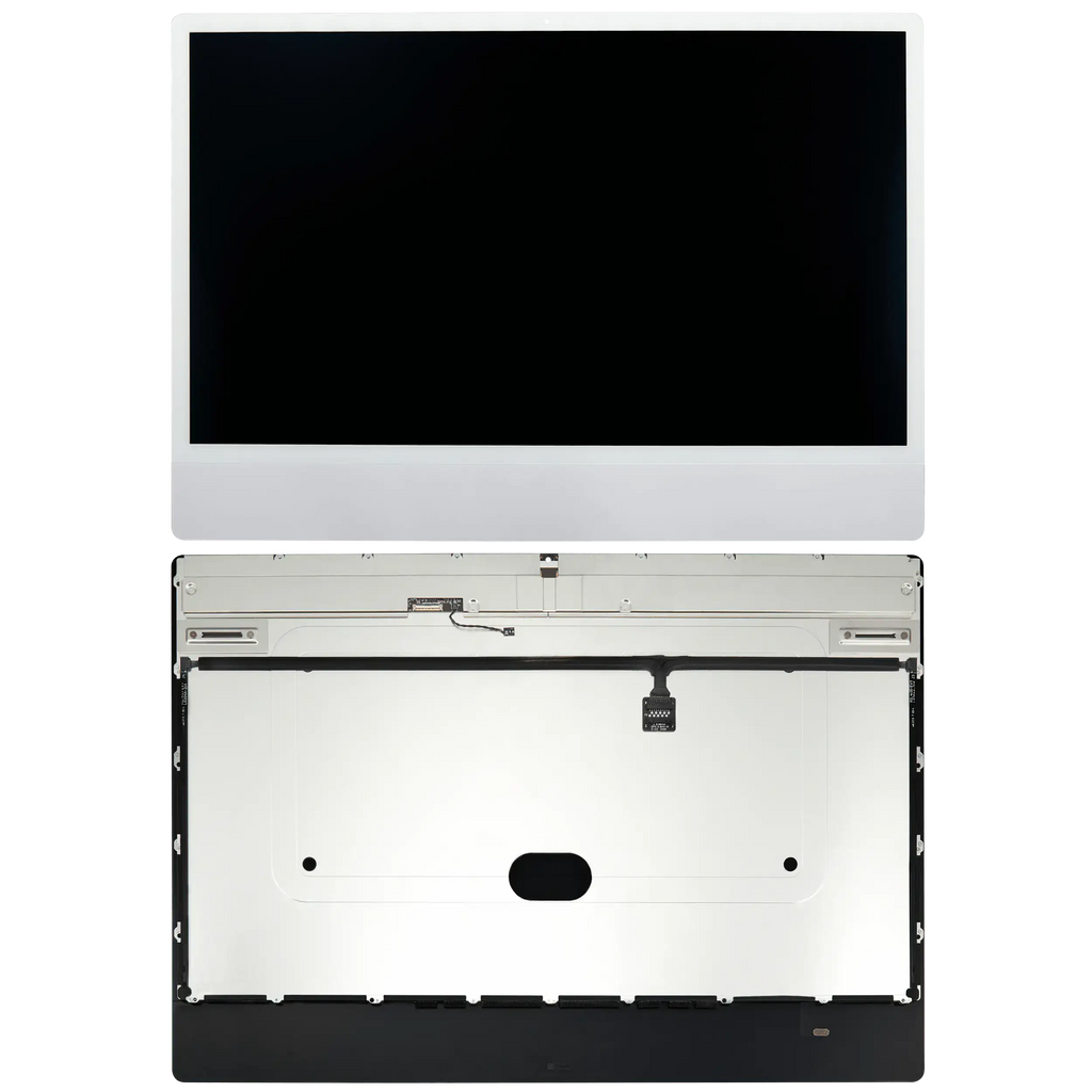 Complete LCD Display for iMac 24" A2874/A2873/A2438 (2023/2021) – LG204A-215 LM235UH1 SDD1 – Used OEM Pull, Grade A (Small Camera Cutout) Silver