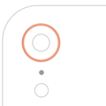 Camera Lens Ring for iPhone XR (Coral) (10-Pack)