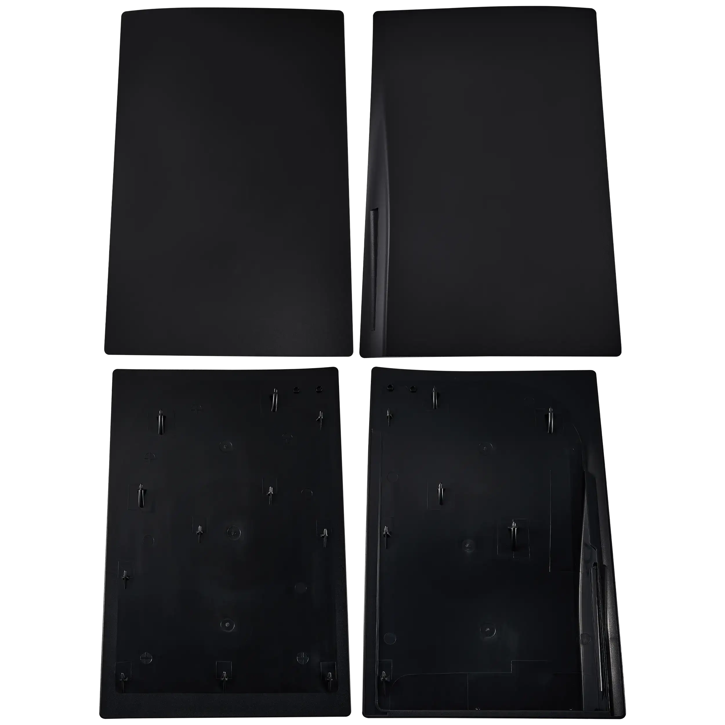 Console Covers (Top and Bottom) for PlayStation 5 (1000 / 1100 / 1200) in Black