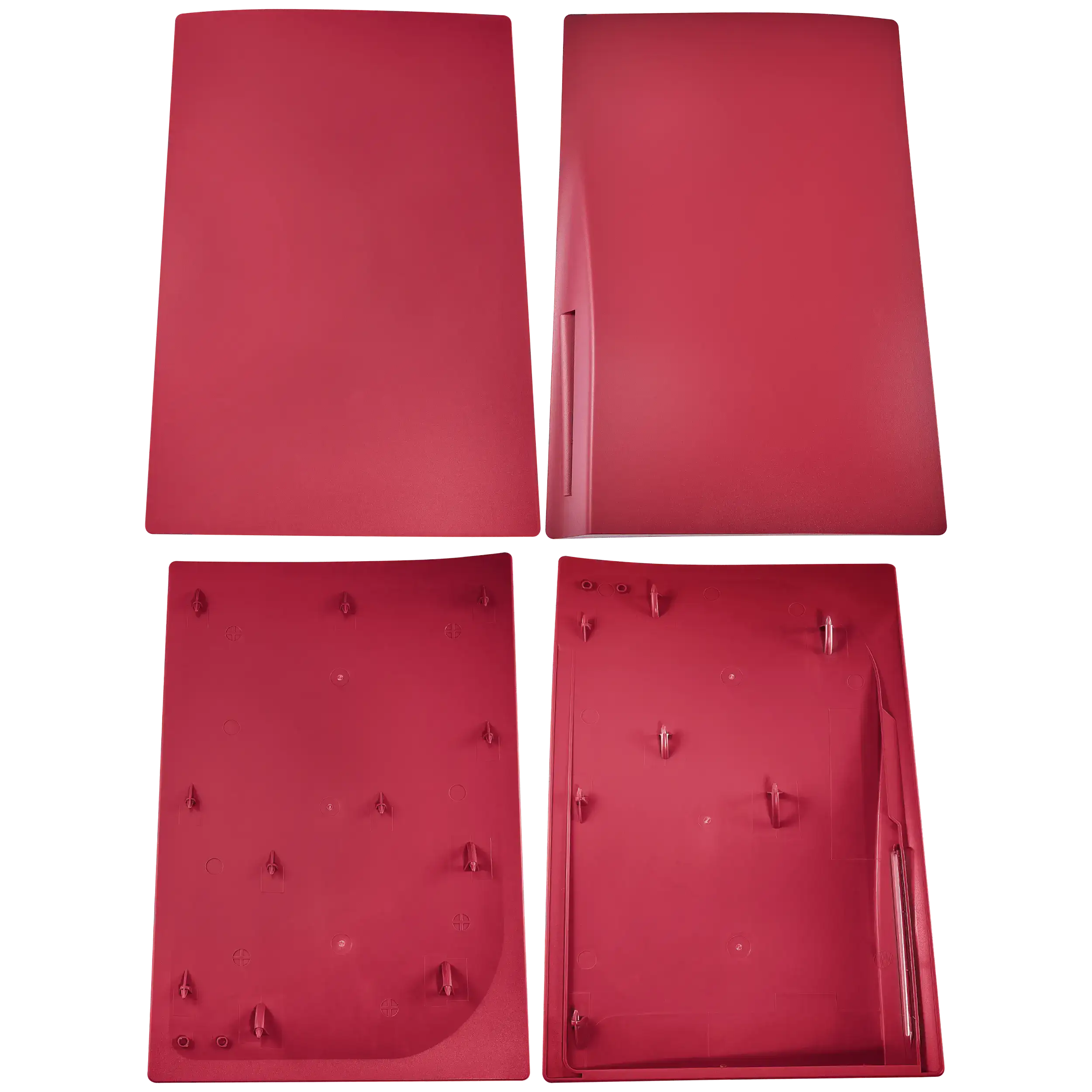 Faceplate Cover (Top and Bottom Parts) for PlayStation 5 (1000 / 1100 / 1200) (Rose Red)