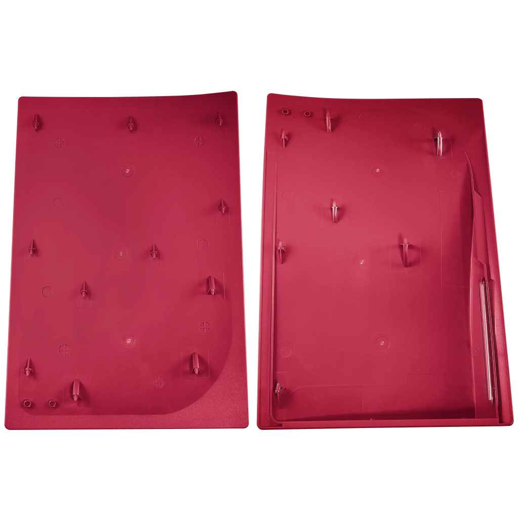 Faceplate Cover (Top and Bottom Parts) for PlayStation 5 (1000 / 1100 / 1200) (Rose Red)