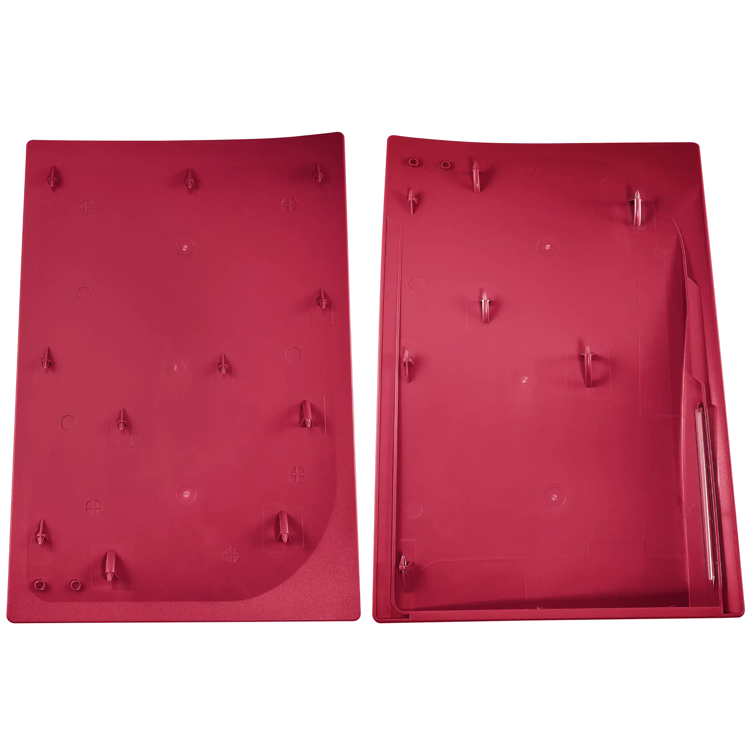 Faceplate Cover (Top and Bottom Parts) for PlayStation 5 (1000 / 1100 / 1200) (Rose Red)