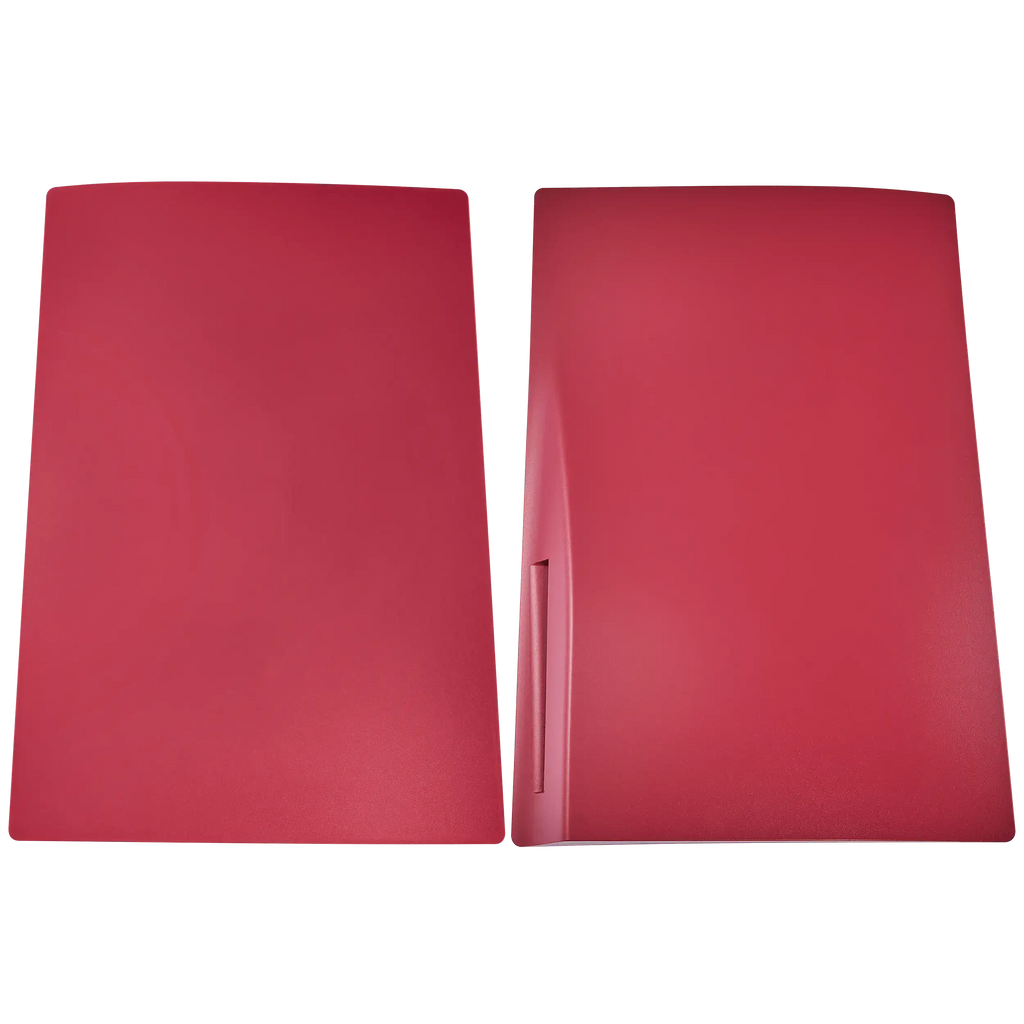 Faceplate Cover (Top and Bottom Parts) for PlayStation 5 (1000 / 1100 / 1200) (Rose Red)