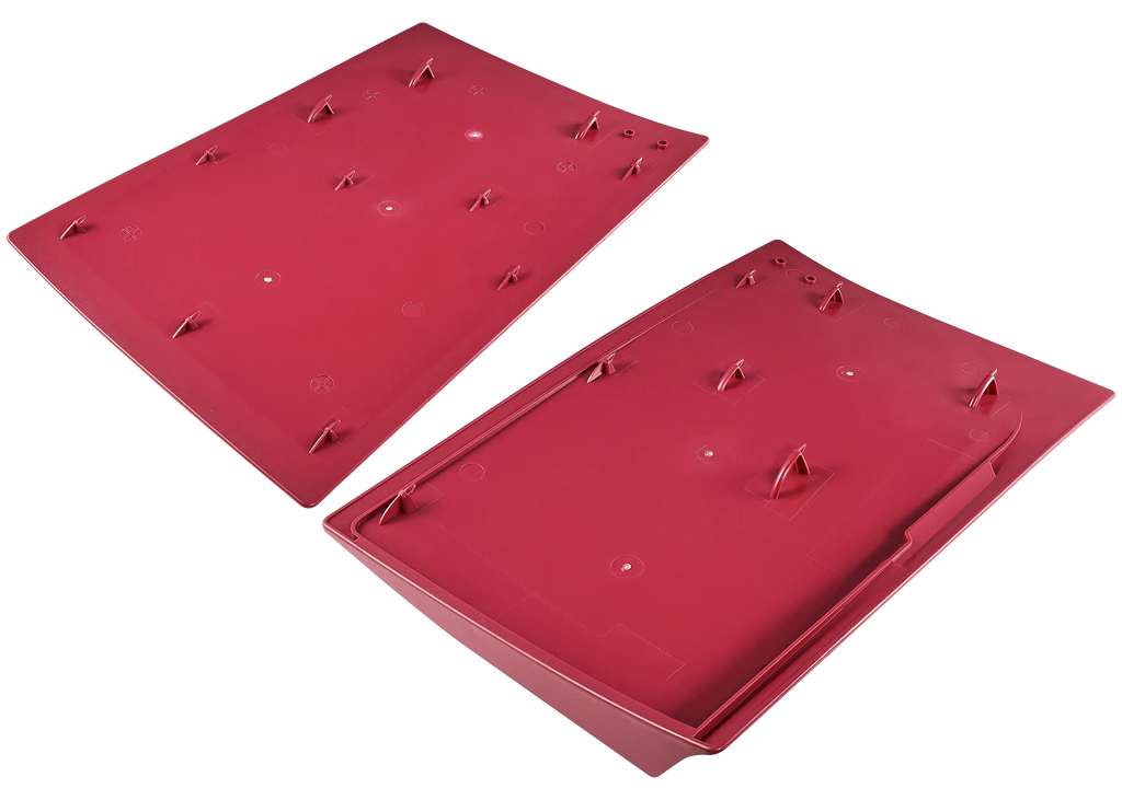 Faceplate Cover (Top and Bottom Parts) for PlayStation 5 (1000 / 1100 / 1200) (Rose Red)