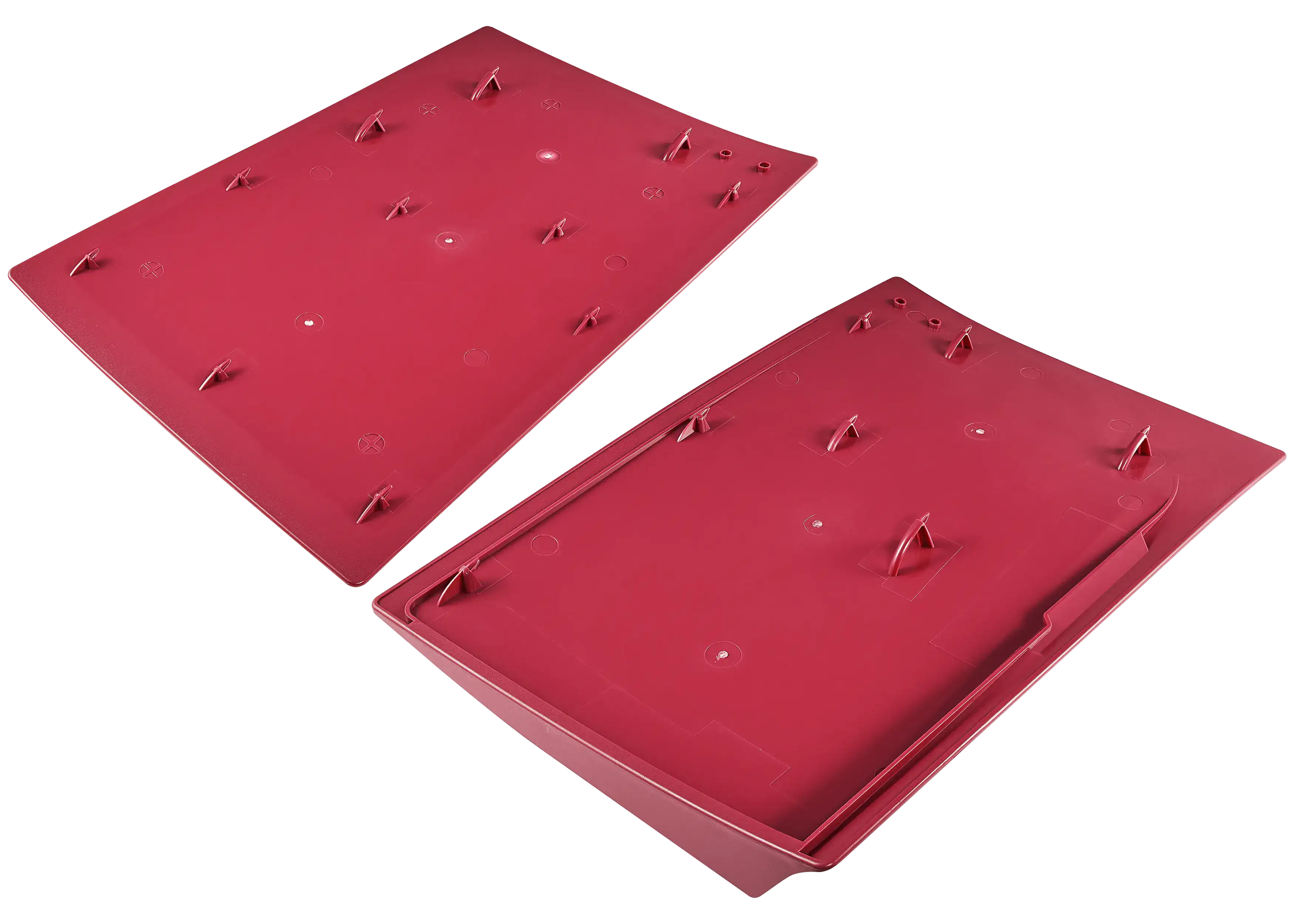 Faceplate Cover (Top and Bottom Parts) for PlayStation 5 (1000 / 1100 / 1200) (Rose Red)