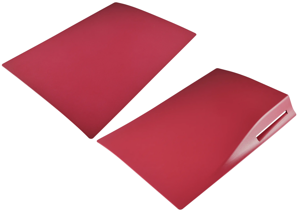 Faceplate Cover (Top and Bottom Parts) for PlayStation 5 (1000 / 1100 / 1200) (Rose Red)