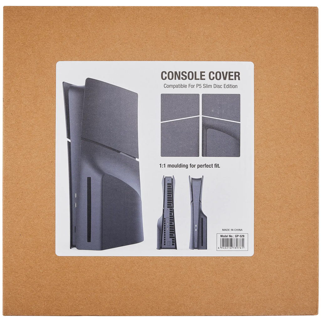 Sony PS5 Slim Disc Faceplate Cover Set Schwarz