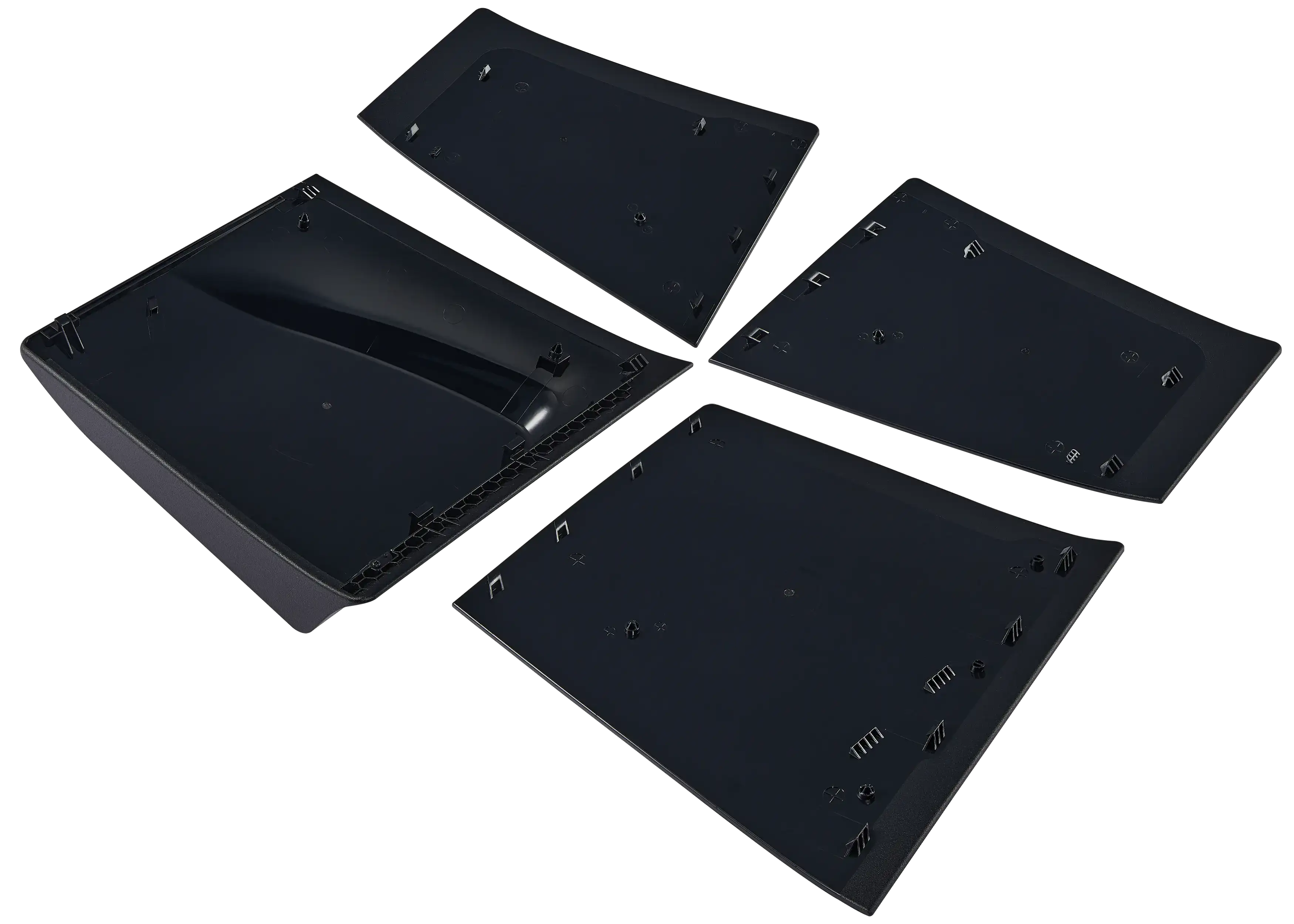 Sony PS5 Slim Disc Faceplate Cover Set Schwarz