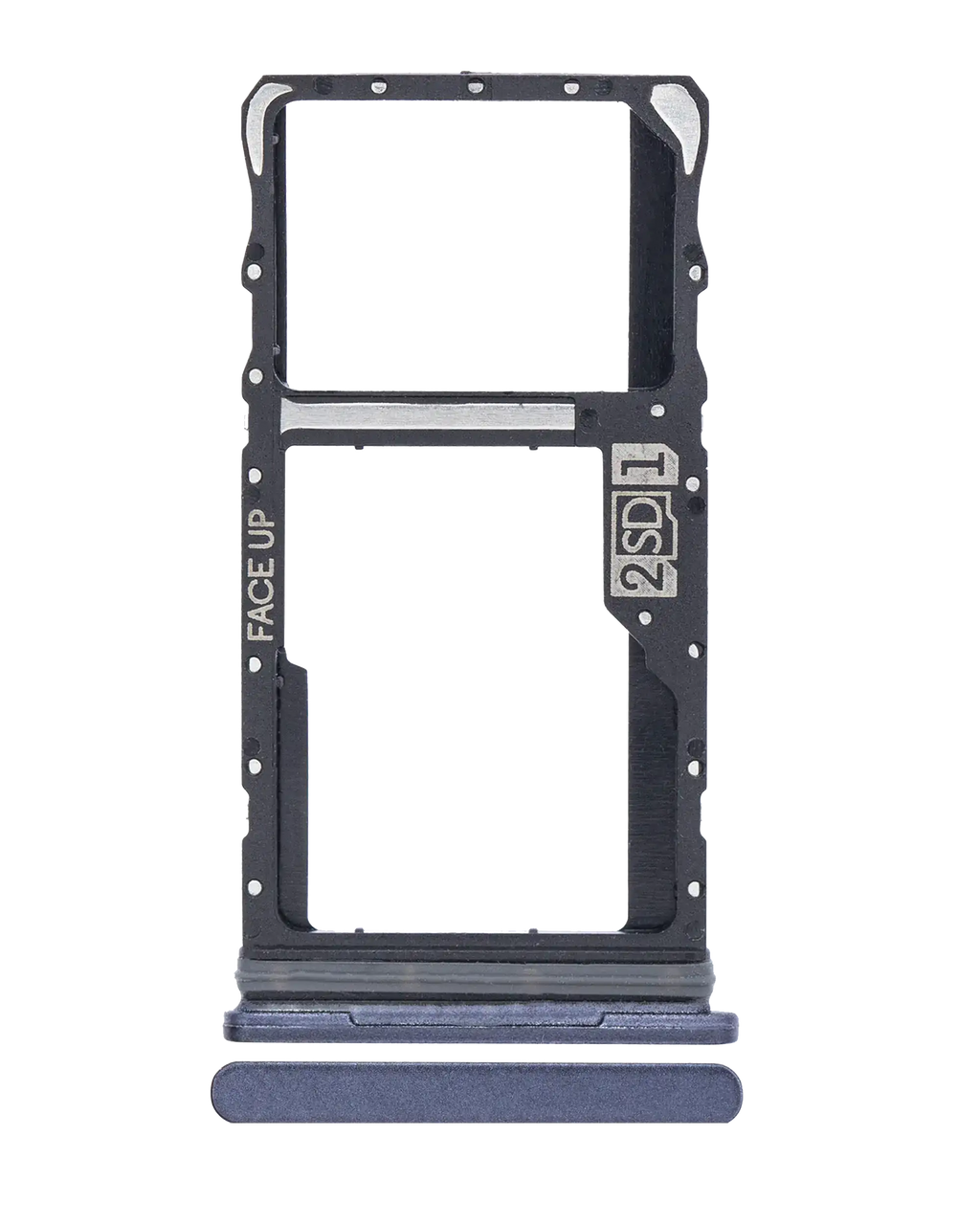 Dual SIM Card Tray for Motorola Moto G50 (XT2137 / 2021) (Steel Gray)