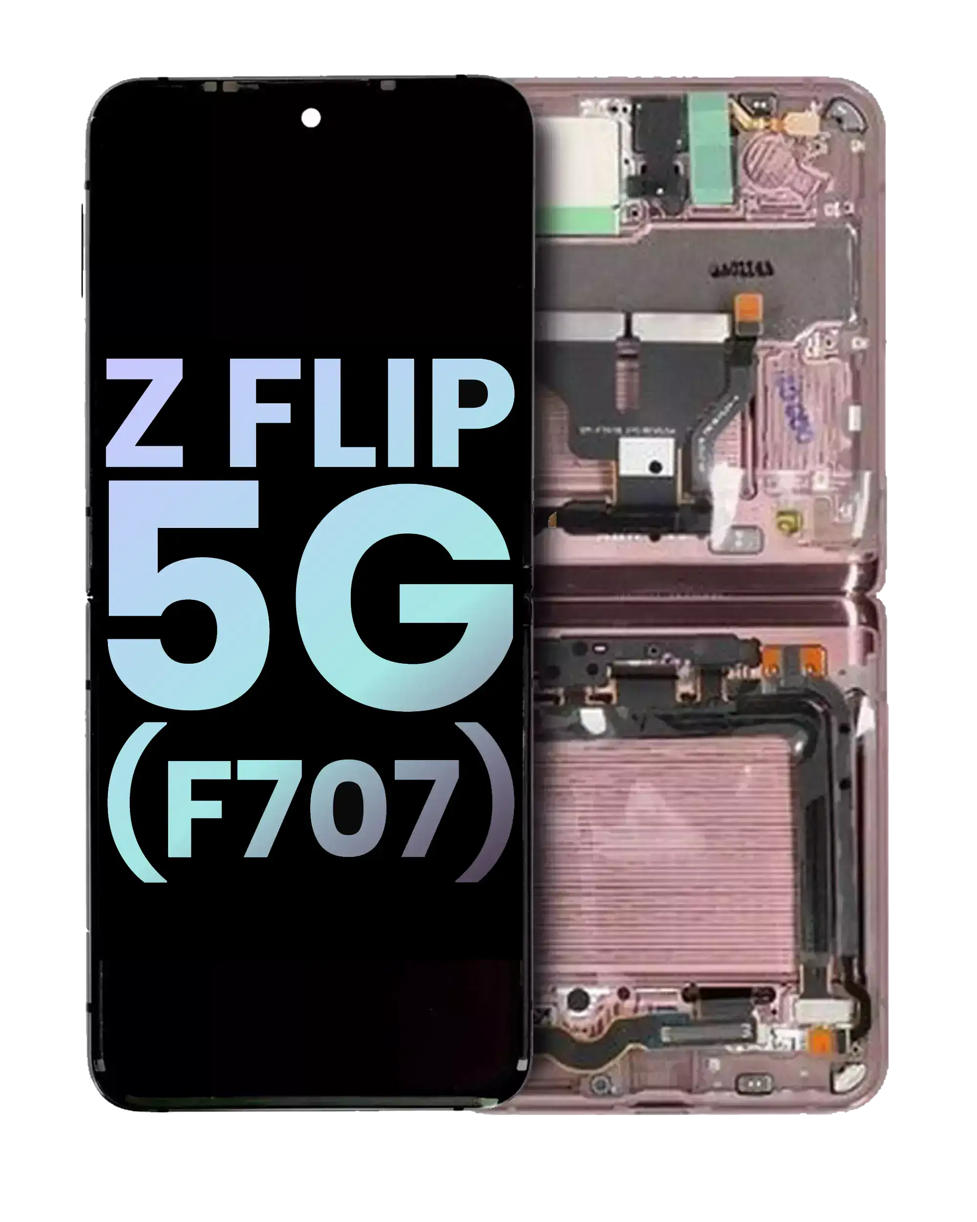 Inner OLED Display with Frame for Samsung Galaxy Z Flip 5G (F707) (Service Pack) (Mystic Bronze)