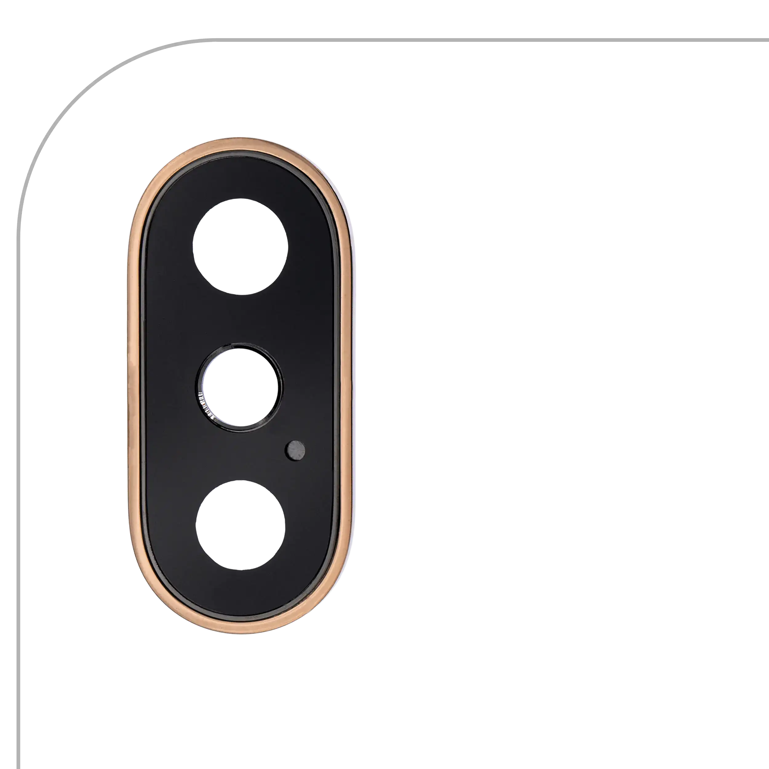 Kameralinse hinten mit Rahmen für iPhone XS/XS Max Gold Premium