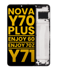 LCD-Display mit Rahmen Huawei Nova Y70/Enjoy 60/70Z/Y71 Refurbished alle Farben