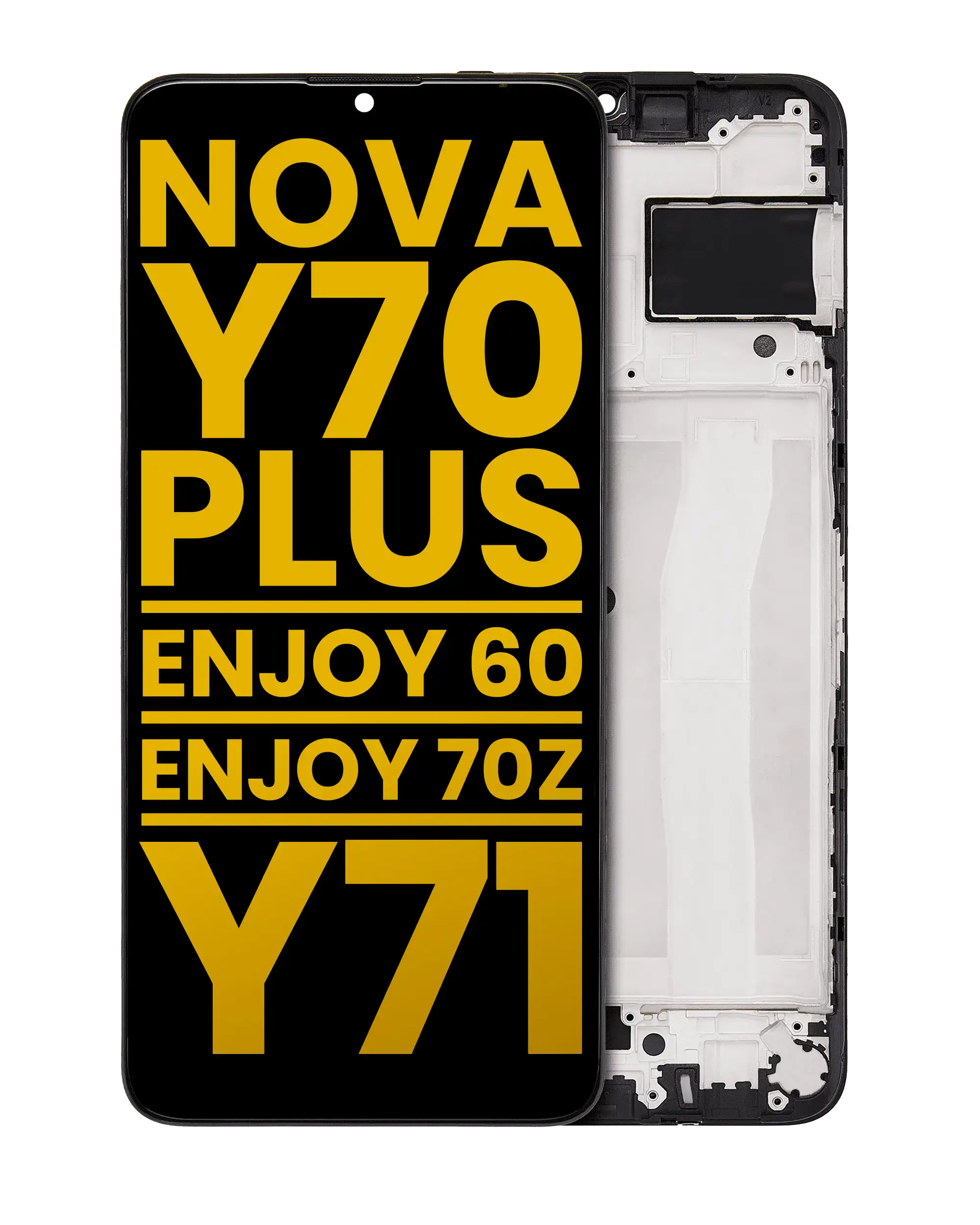 LCD Display with Frame for Huawei Nova Y70 Plus, Enjoy 60, Enjoy 70Z, Y71 (Refurbished) (All Colors)