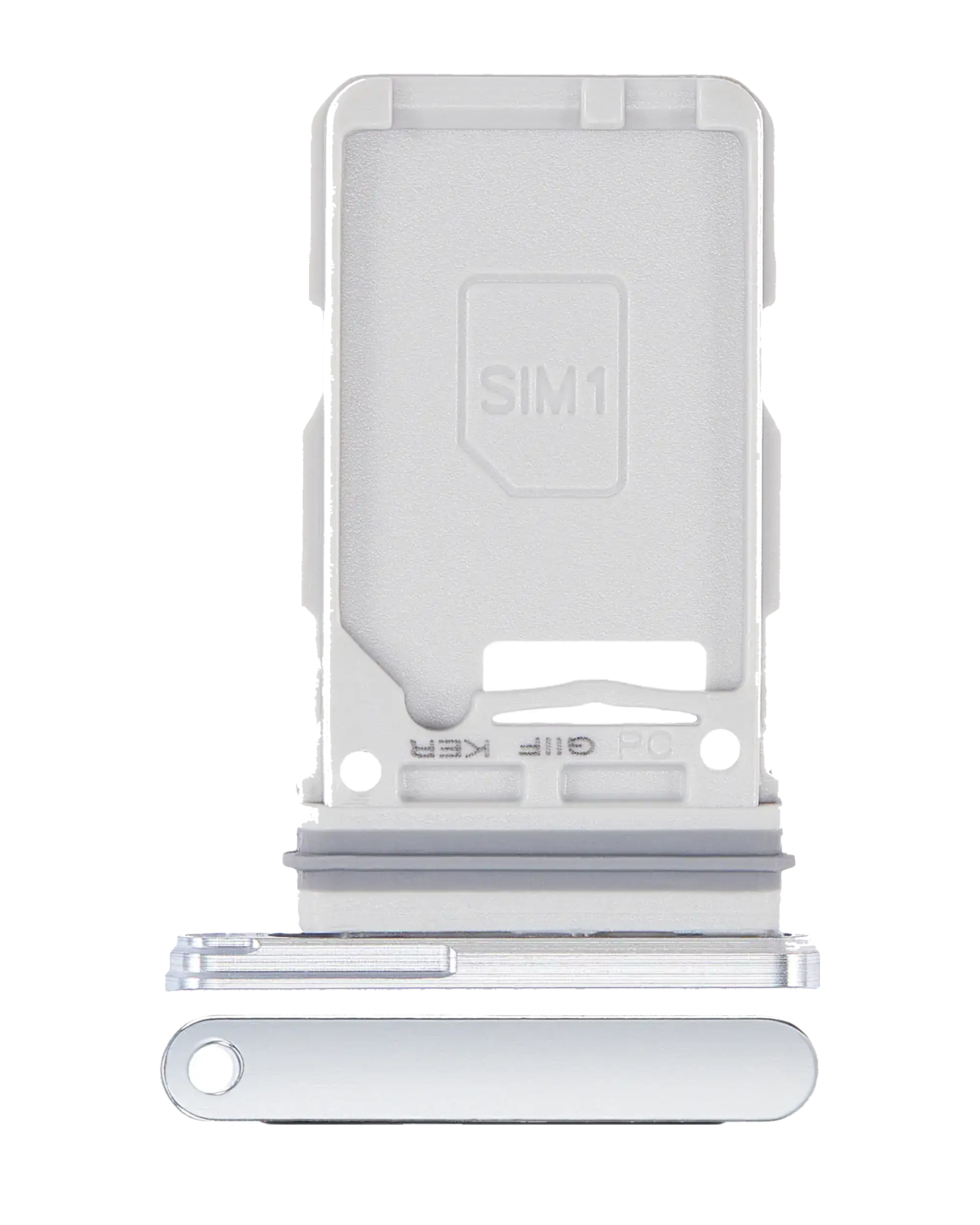 Single SIM Card Tray for Samsung Galaxy S21 Plus (Phantom Silver)