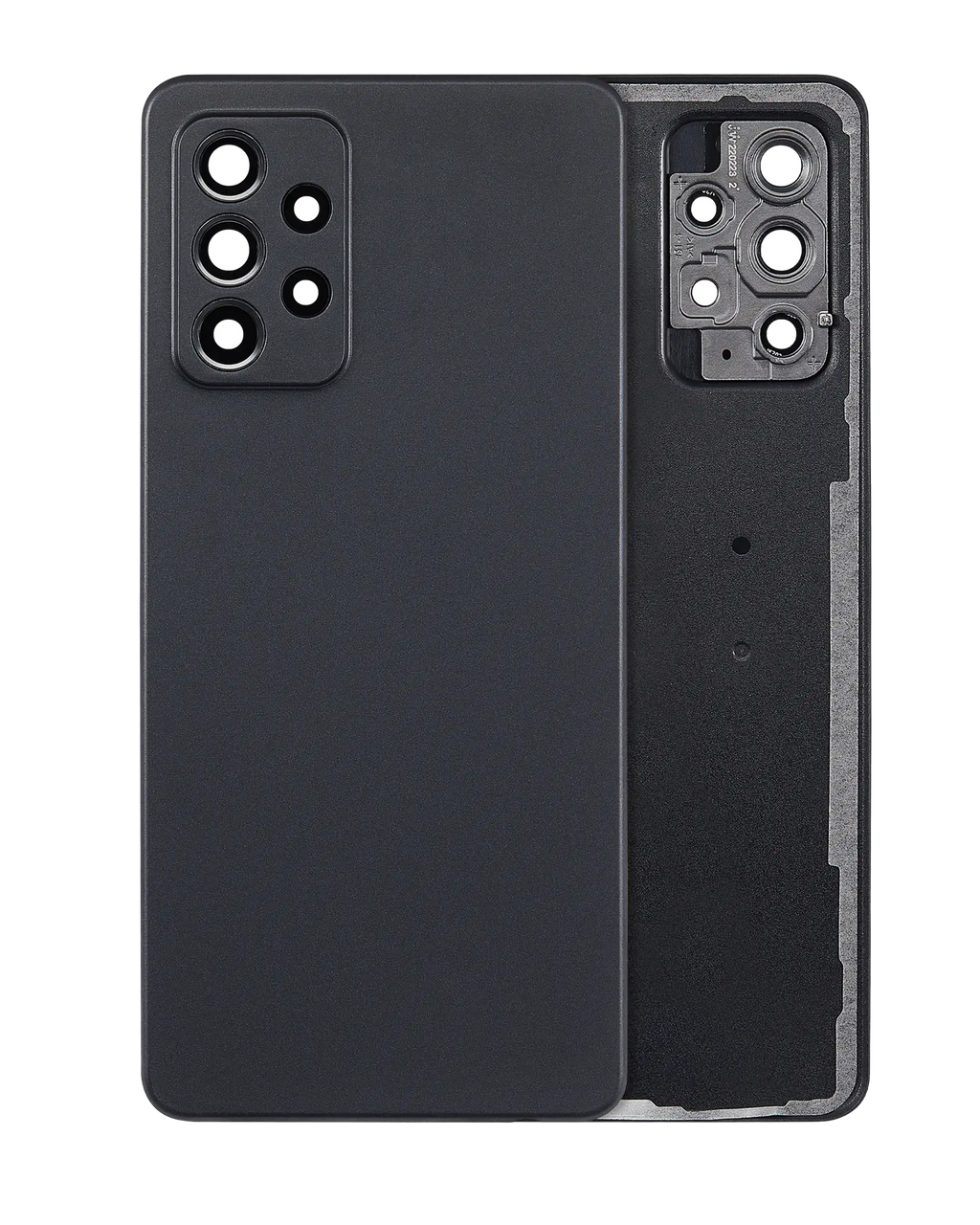 Back cover with camera lens for Samsung Galaxy A52 4G (A525 / 2021) (Aftermarket Plus) (Black)