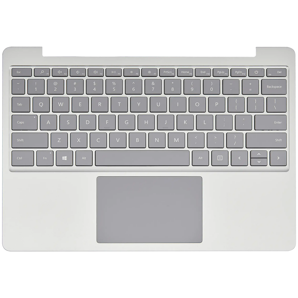 Palmrest with Touchpad and Keyboard for Microsoft Surface Laptop Go (1943) (Silver) (US Keyboard)