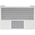 Gehäuseoberteil mit Touchpad & Tastatur für Surface Laptop Go Silber US