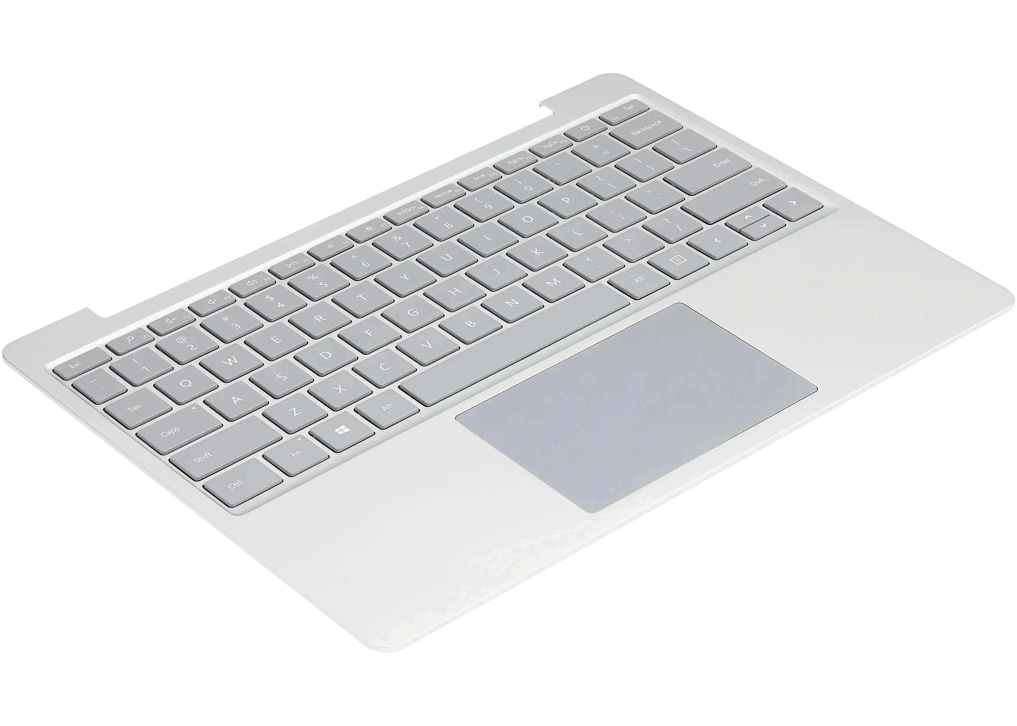 Palmrest with Touchpad and Keyboard for Microsoft Surface Laptop Go (1943) (Silver) (US Keyboard)