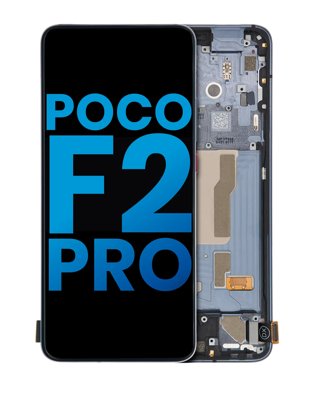 Display m. Rahmen für Xiaomi Poco F2 Pro/K30 Pro, Incell, Grau