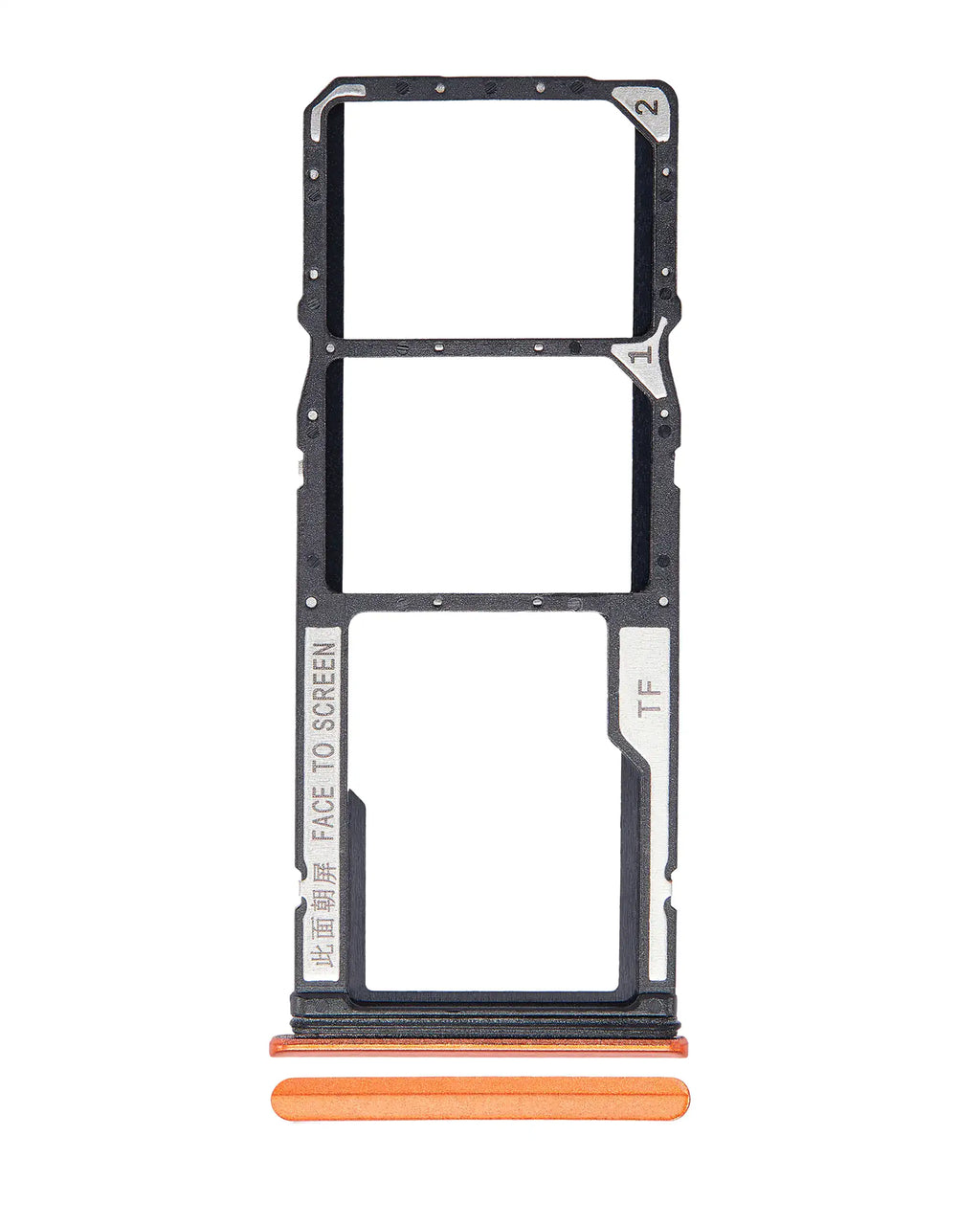 Dual-SIM-Kartenfach für Xiaomi Redmi 9T / Note 9 4G / Poco M3 (Orange)