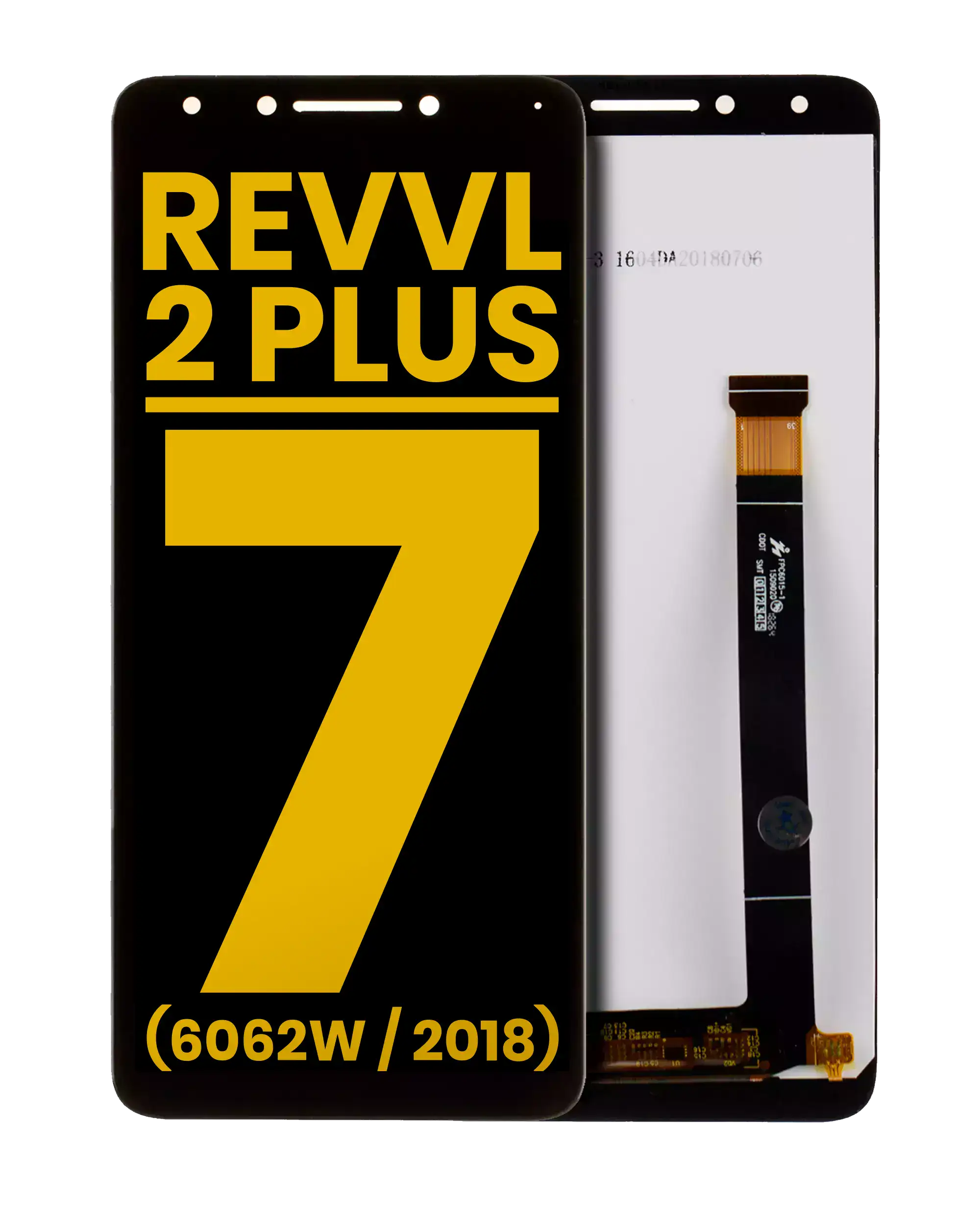 LCD Display without Frame for T-Mobile Revvl 2 Plus / Alcatel 7 (6062W / 2018) (Refurbished) (All Colors)