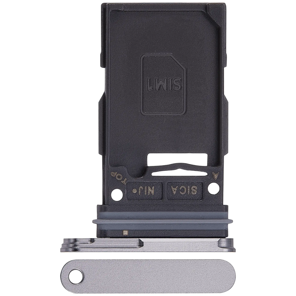 Single SIM Card Tray for Samsung Galaxy S25 / S25 Plus (Premium) (Silver Shadow)
