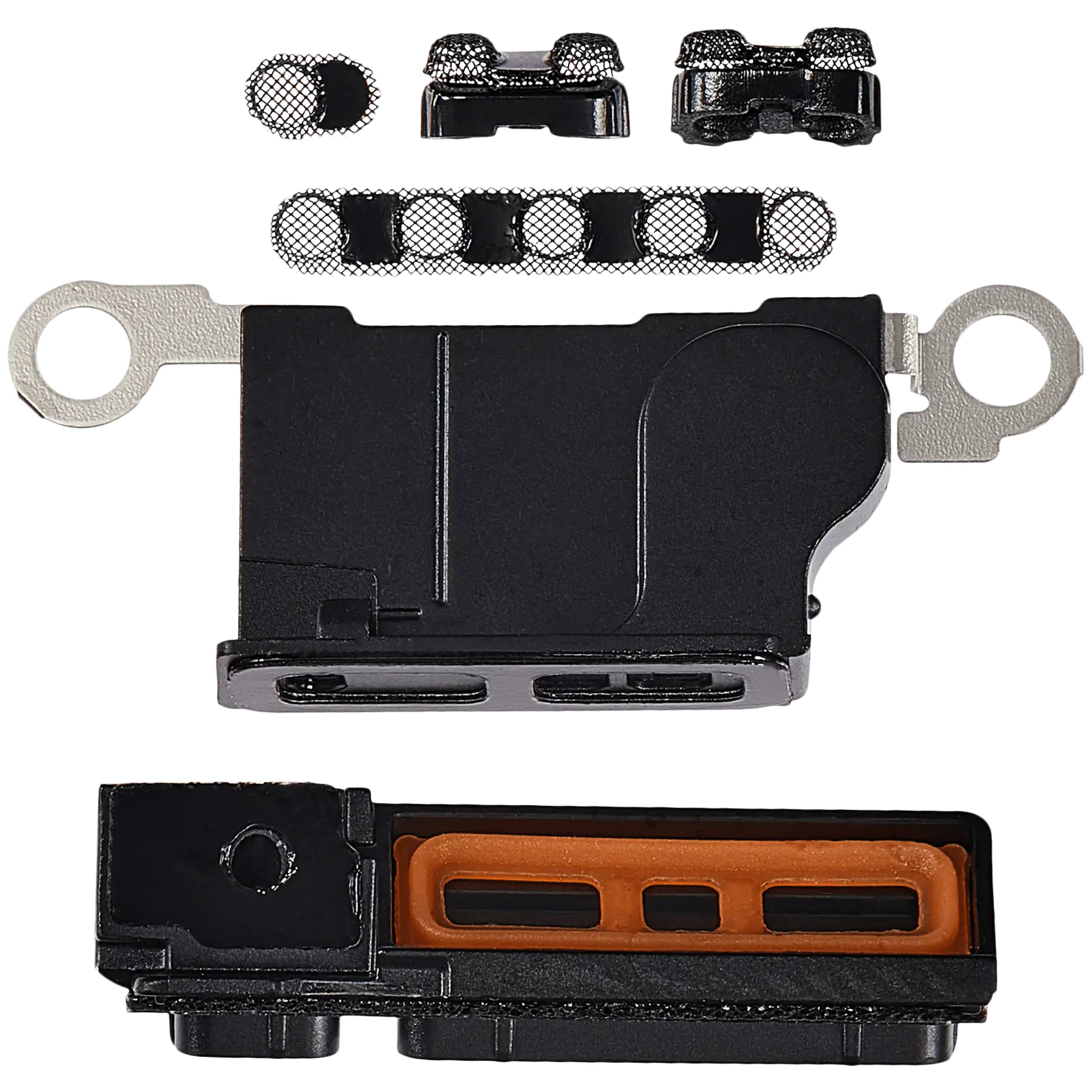 Lautsprecher- und Mikrofon-Gitter für iPhone 16 Pro Max (Schwarz Titanium) (10er