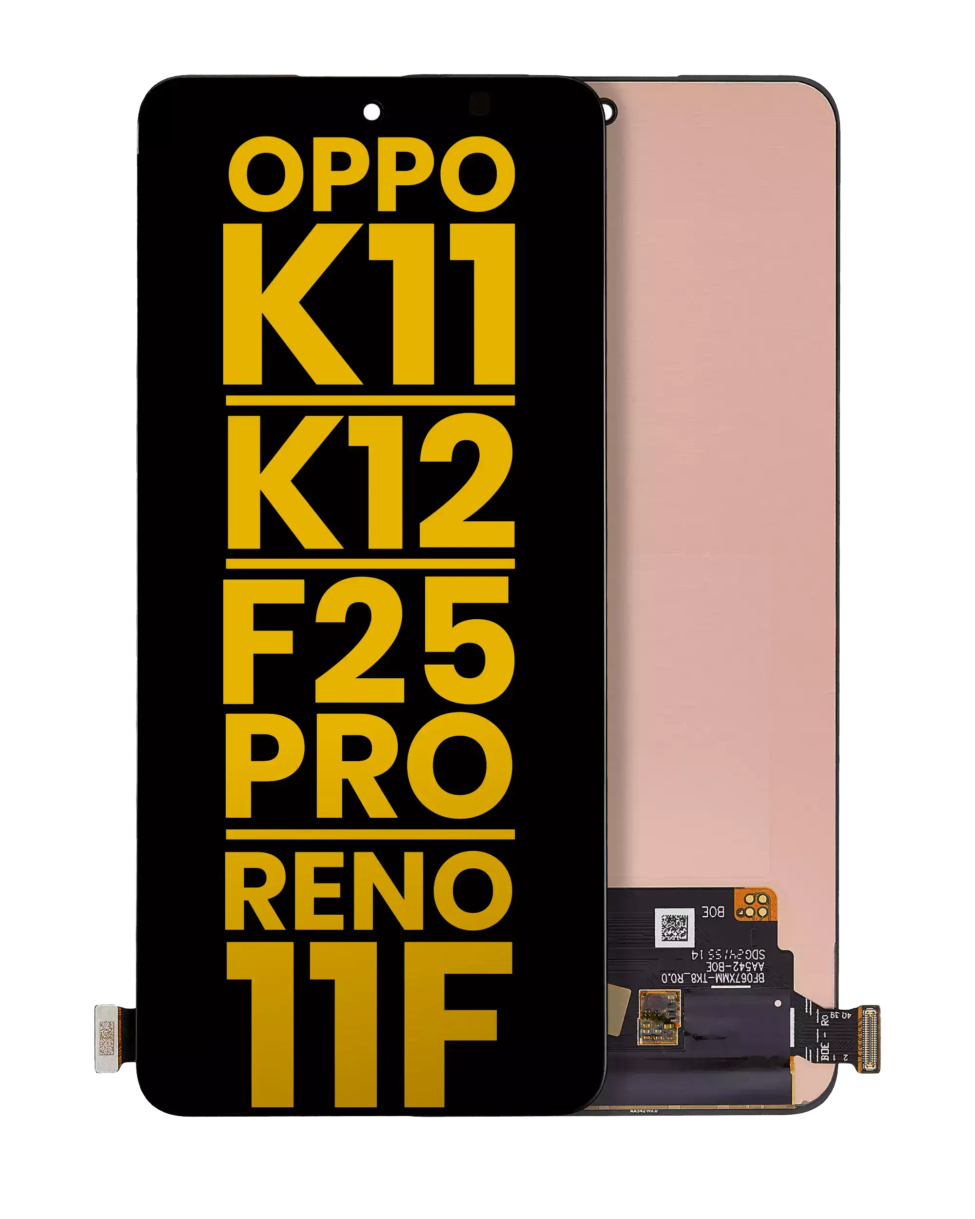 Bezel-less OLED Display for OPPO K11 / K12 / F25 Pro / Reno 11F (Refurbished) (All Colors)