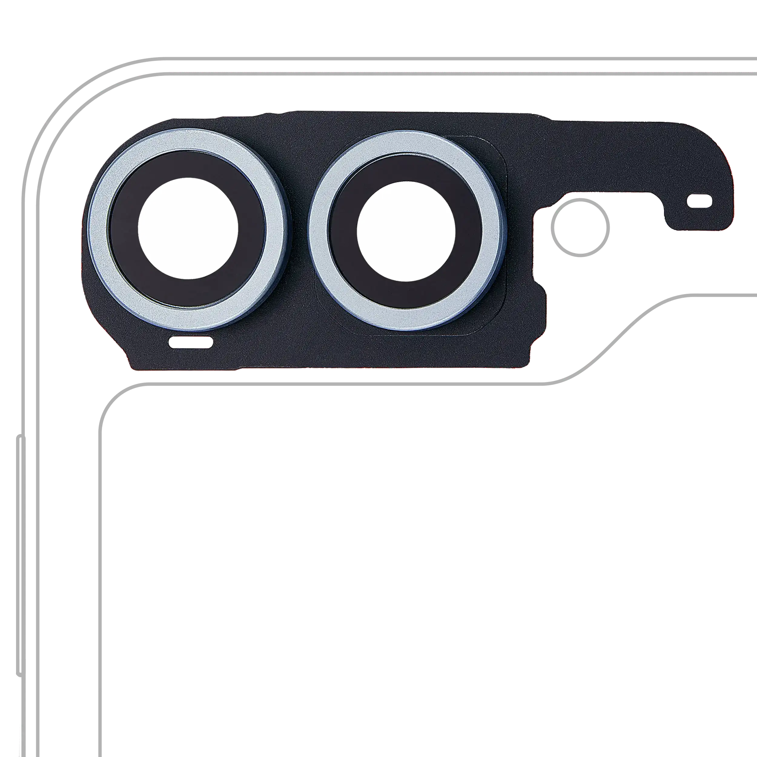 Rear Camera Lens with Cover Ring for Samsung Galaxy Z Flip 6 5G (F741) (Premium) (Blue)
