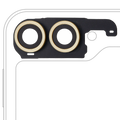 Rear Camera Lens with Cover and Frame Ring for Samsung Galaxy Z Flip 6 5G (F741) (Premium) (Yellow)