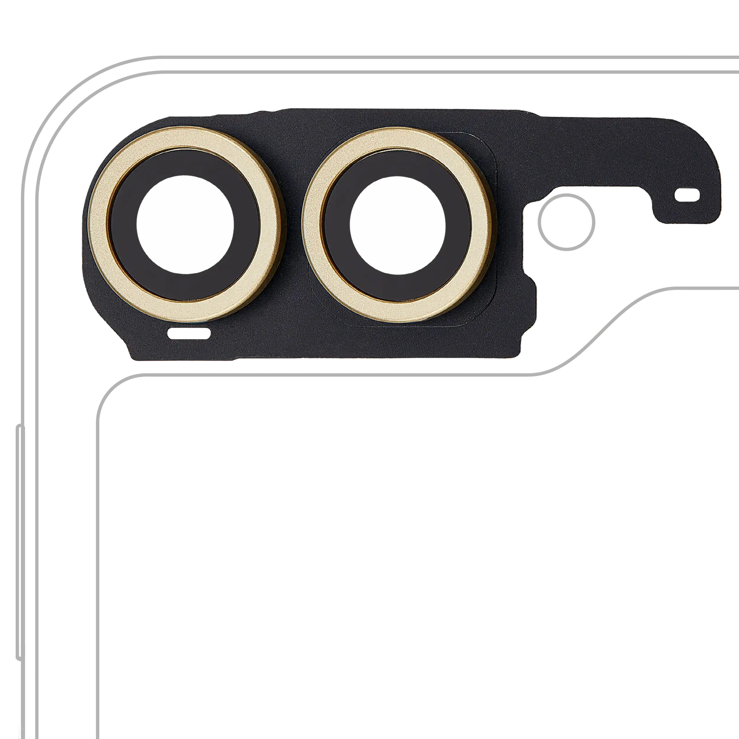 Rear Camera Lens with Cover and Frame Ring for Samsung Galaxy Z Flip 6 5G (F741) (Premium) (Yellow)