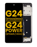 LCD-Modul mit Rahmen für Motorola G24/G24 Power Refurbished