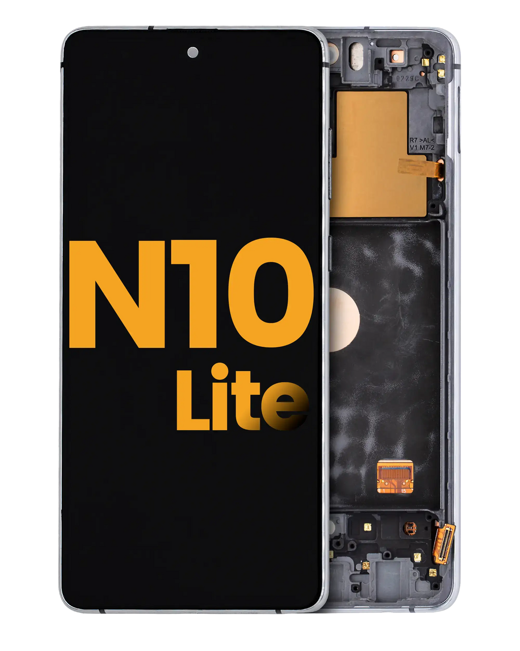 OLED-Display mit Rahmen für Samsung Galaxy Note 10 Lite (Refurbished) Aura Glow