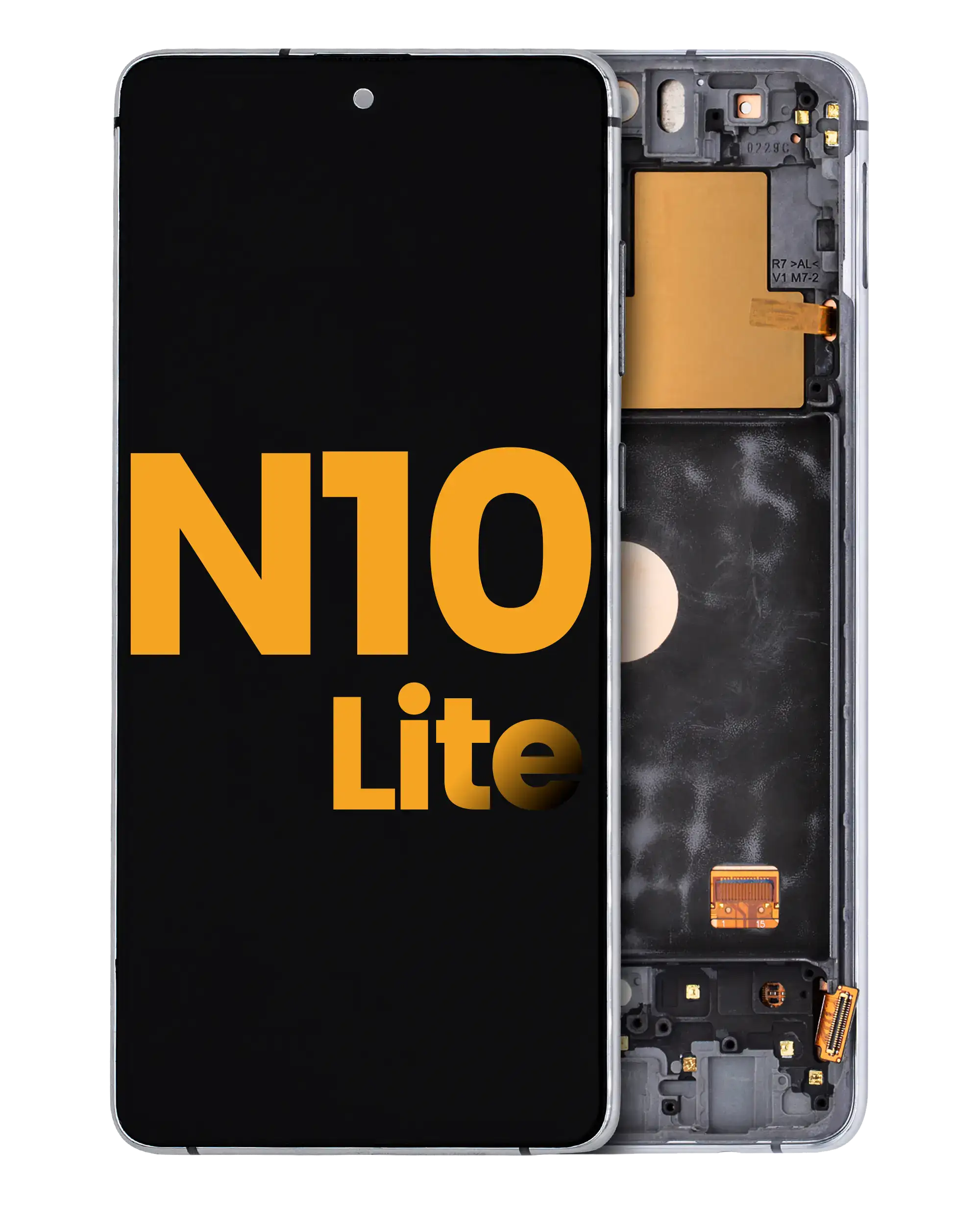 OLED-Display mit Rahmen für Samsung Galaxy Note 10 Lite (Refurbished) Aura Glow